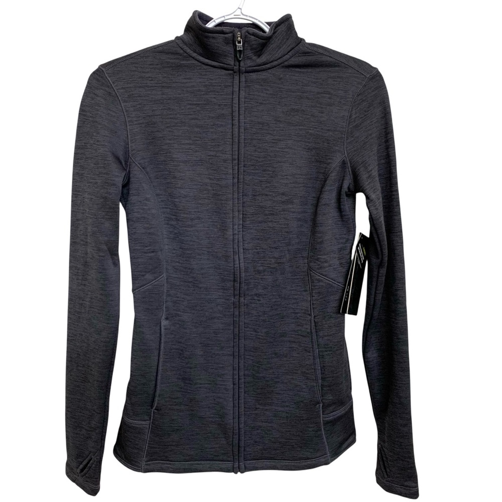 NWT Hind Dark Gray Full-Zip Running Athletic Jacket Fleece Lined Women’s Sz XS